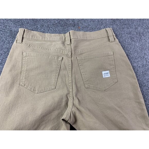 EDDIE BAUER Mens Flat Front Canvas Chino Pants Size 30x32 Khaki NWT - Picture 6 of 11